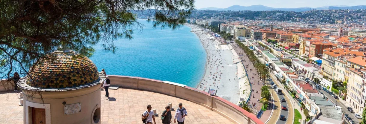 Nice Promenade des Anglais, orașul vechi și coasta mediteraneană de pe Riviera Franceză