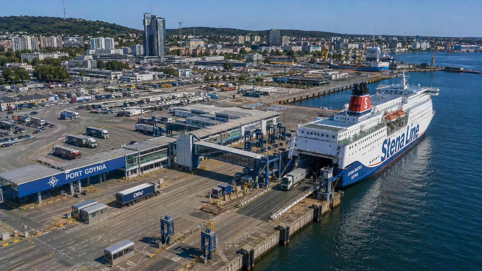 Terminalul de feriboturi de pasageri Stena Line la Gdynia, Polonia