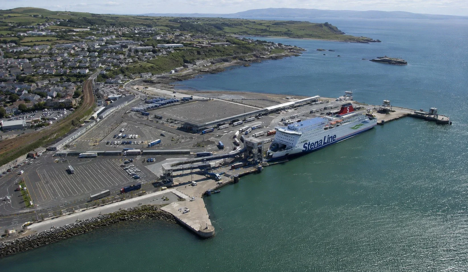 Holyhead terminal de feriboturi de pasageri și portul de pe Anglesey