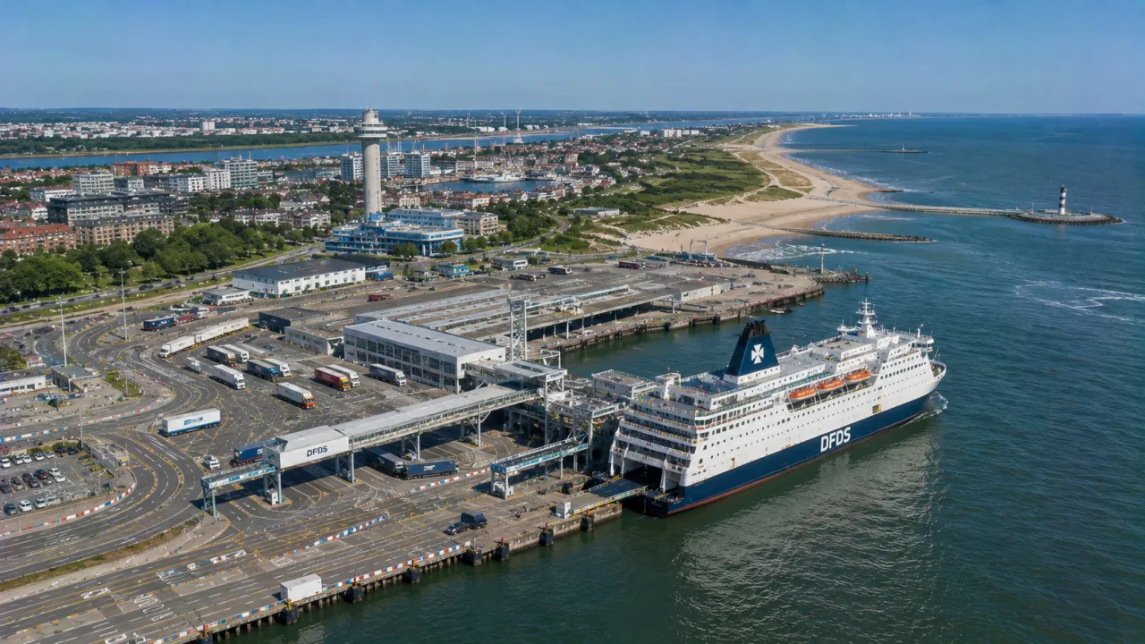Terminalul de feriboturi de pasageri Stena Line la Hoek van Holland în Țările de Jos