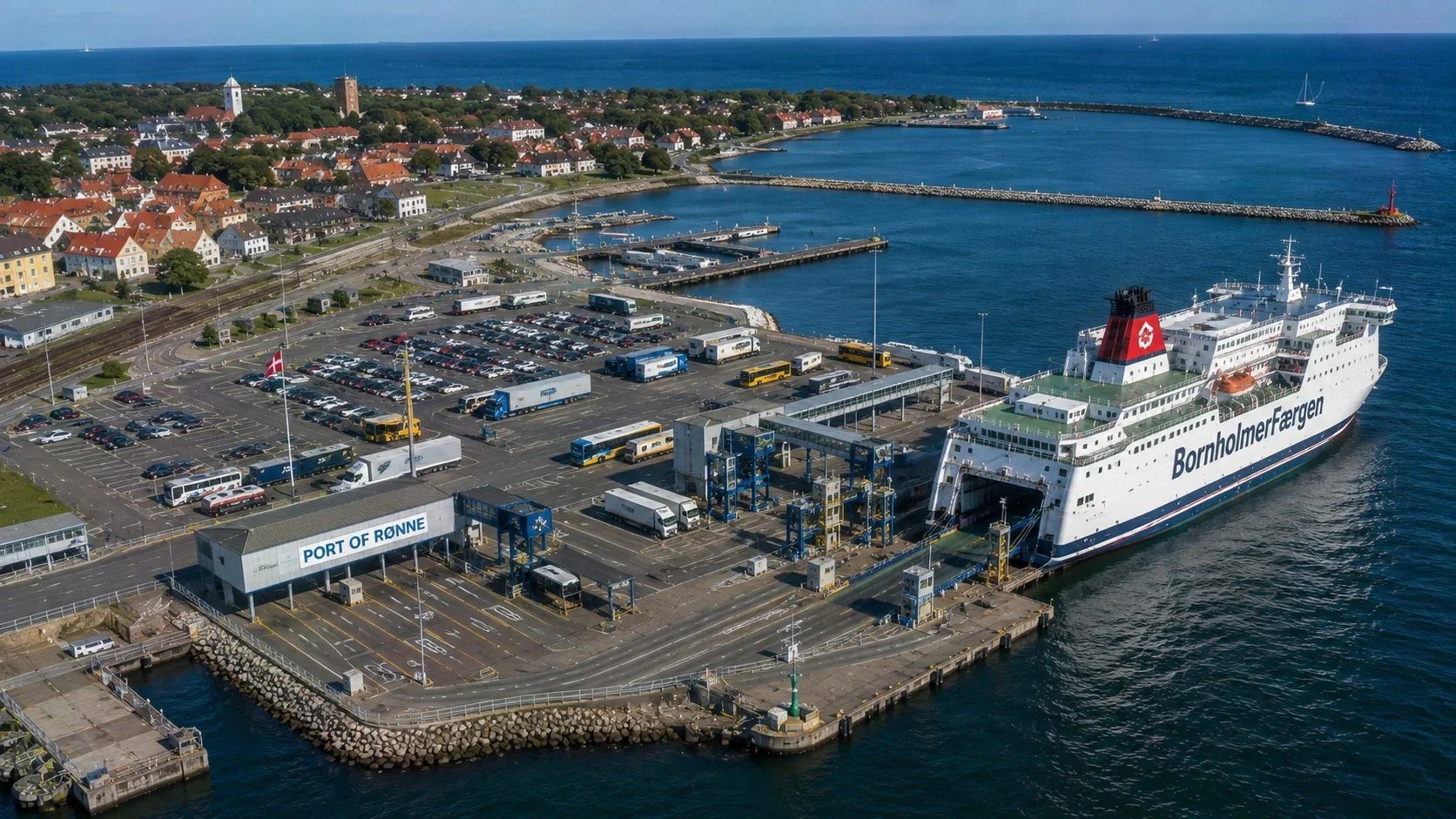 Rønne Portul de feriboturi și zona terminalului de feriboturi