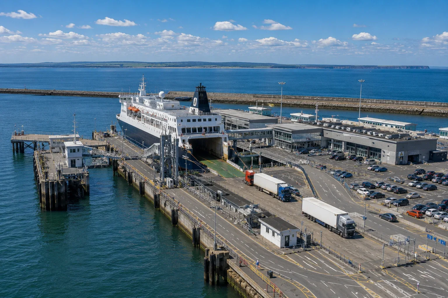 Rosslare Europort și zona terminalului de feriboturi