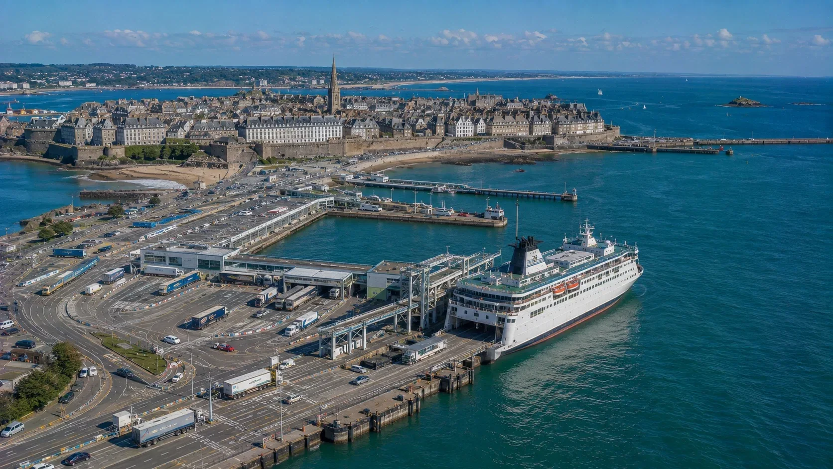 St Malo port de feriboturi din Bretania