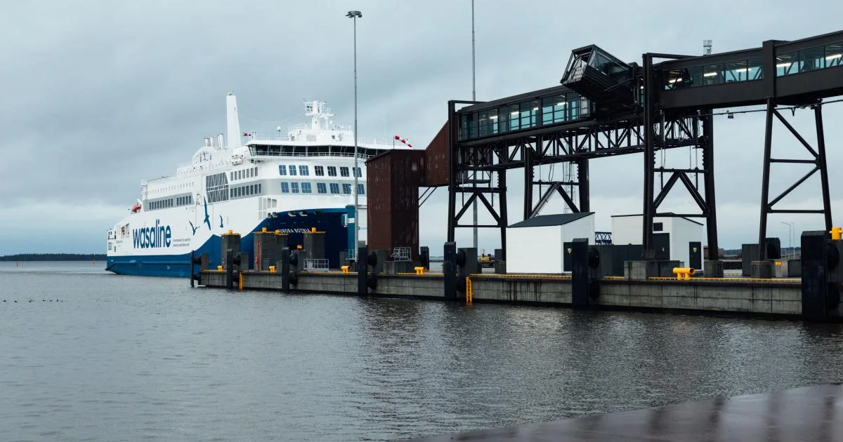 Port de feriboturi Vaasa din Finlanda