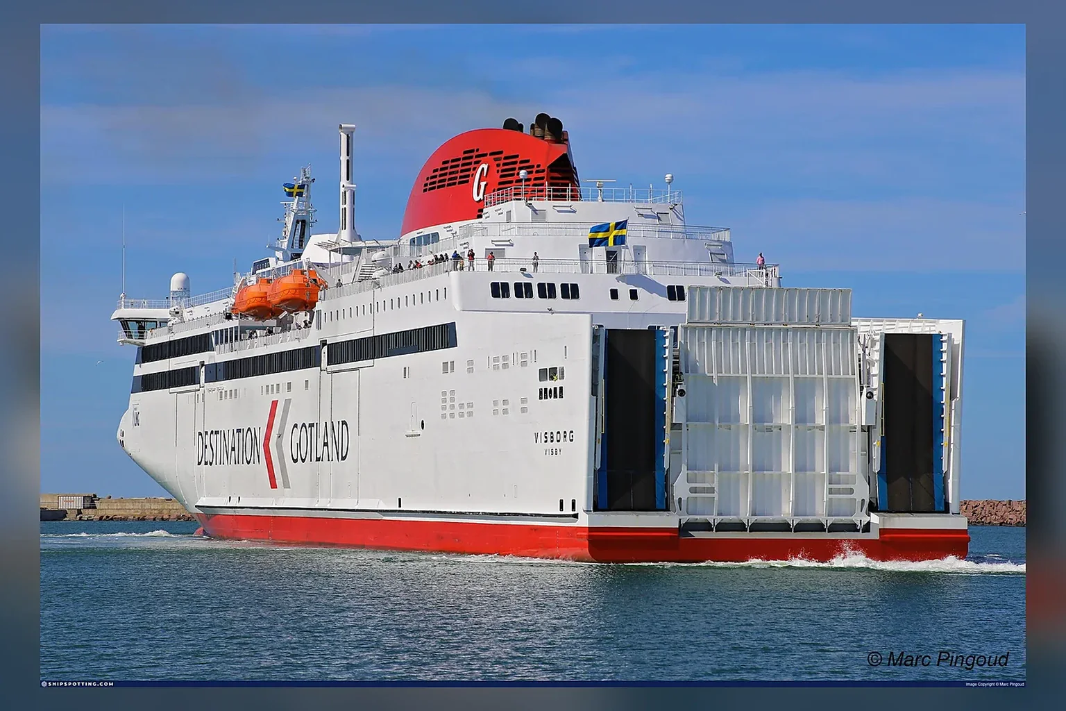 Destination Gotland feribotul care navighează între Suedia continentală și Gotland